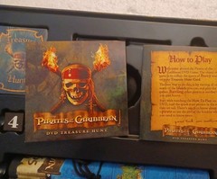 Pirates of the Caribbean DVD Treasure Hunt Board Game Complete DVD Works