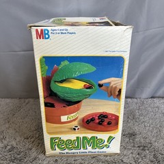 1987 Milton Bradley Feed Me! Hungry Little Plant Game Little Shop of Horrors Vtg