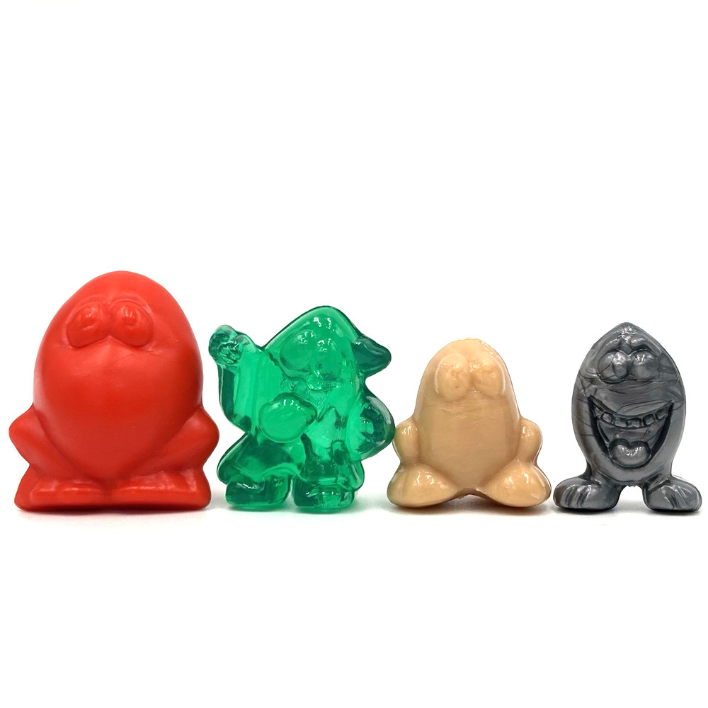 4 Different Classic Eggys Gogos Crazy Bones 1996 Super Eggy Mega Mutant