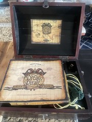 Dread Pirate Game Wood Treasure Chest Metal Coins 100% 2nd Ed 2005 Complete
