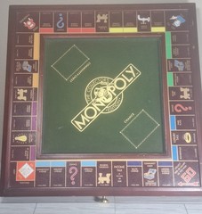 1991 Franklin Mint Deluxe Monopoly Collector’s Edition Wood Board Game