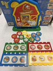 Fisher Price Barnyard Bingo Matching Memory Animal Game Vintage missing 1 piece