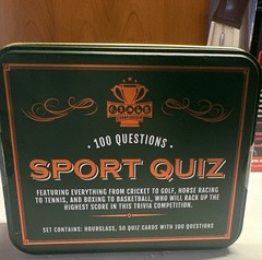 Championship Sport Quiz Game in Collectible Tin Box – 50 Cards – 100 Questions