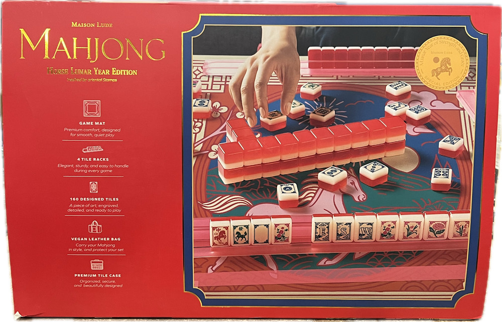 Maison Lude Deluxe Acrylic Mahjong Starter Set (Horse Lunar Year Edition)