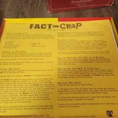 University Games Fact or Crap Party Trivia Board Game, Complete, Timer, Ages 12+