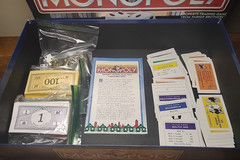 Monopoly Deluxe Edition 1998 Wood Houses 12 Gold Tokens Parker Brothers Complete