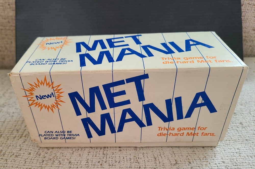 1985 Target Met Mania Die Hard Met Edition Trivia Game