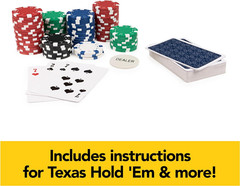, Cardinal Classics, 300-Piece Poker Set with Aluminum Carrying Case & Professio