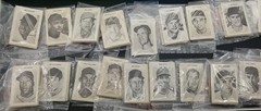 1969 MLB Official Baseball Game B&W Photo Baseball Cards Aaron Mays Rose Jackson