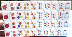 ORANGE PUPPY 4 Layer Acrylic Mahjong Tiles – American Set 160 Tiles US SELLER!