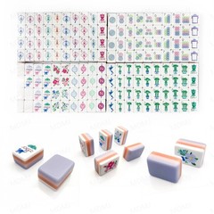 NEW! Vibrant Layered Mahjong Tiles – American Set 160 Tiles – Violet