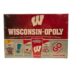 WisconsinOpoly Universitity of Wisconsin Monopoly Game, Go Badgers, Alumni Game
