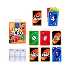 Games UNO Zero Card Game for Kid, Adult & Family Nights, Parties & Travel, Inclu