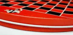 VINTAGE Chinese Checkers Ohio Art USA Two Sided Round Multicolored Tin NO PAWNS