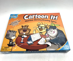 FACTORY SEALED NEW THINKFUL JR~ Cartoon it! – Hilarious Memory Drawing Game