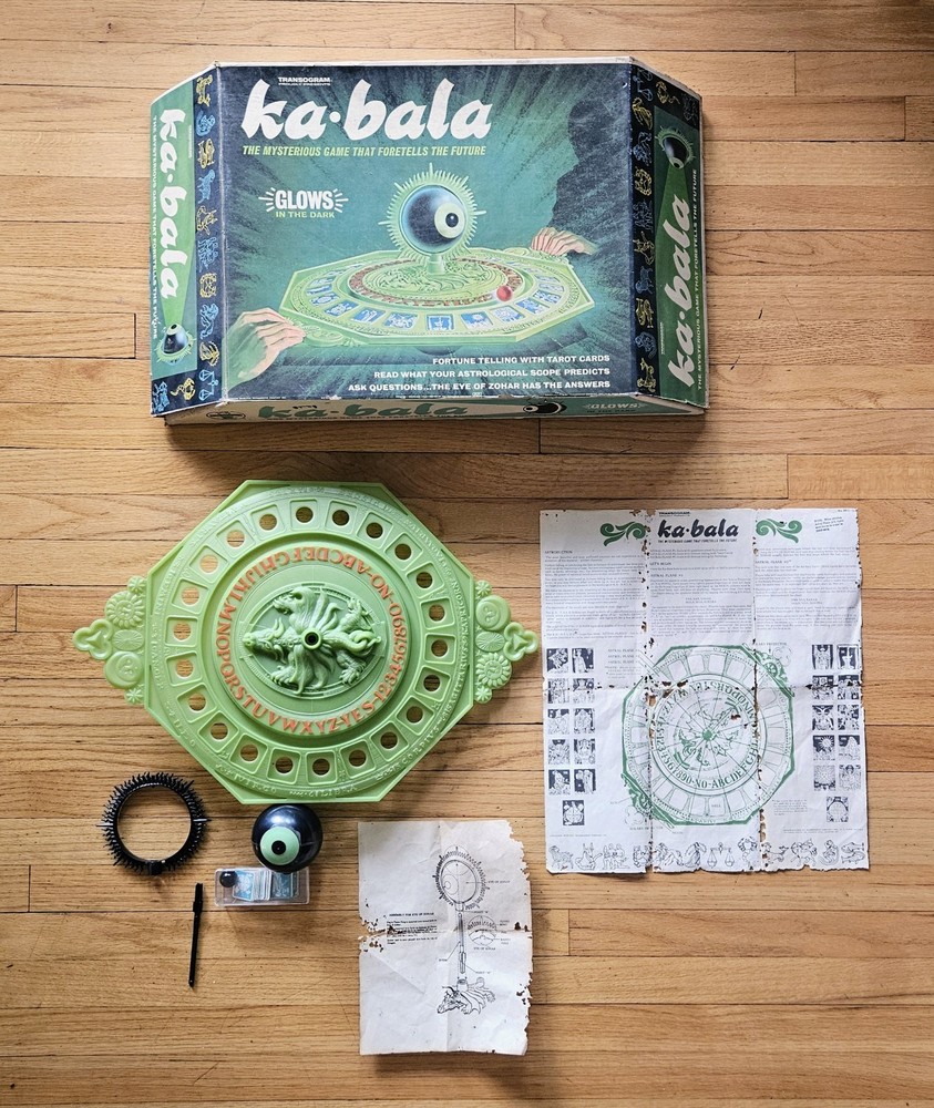 Vintage TRANSOGRAM Ka-Bala Fortune Tarot Board Game 1967 Excellent !!! Rare