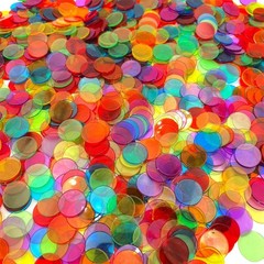 JUNWRROW 1000 Pieces 3/4 inch Transparent 6 Color 8.66 x 7.08 x 0.39 inches