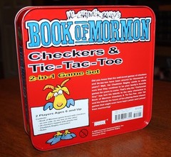 Val Chadwick Bagley’s Book of Mormon Checkers & Tic Tac Toe 2 in 1 Game Set-2008
