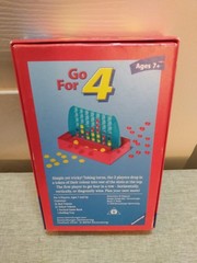 Complete 2006 Ravensburger GO FOR 4 Board Game Travel Connect Four Clone *RARE*