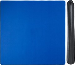 Large Mahjong Mat W/ Black Carrying Bag Blue,31.5 inches Anti Slip & Noise