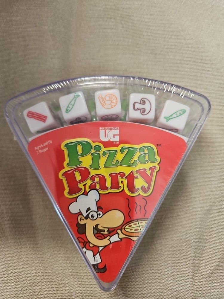 2013 Game of the Year Pizza Party Dice Game University Games Dicecapades Unique