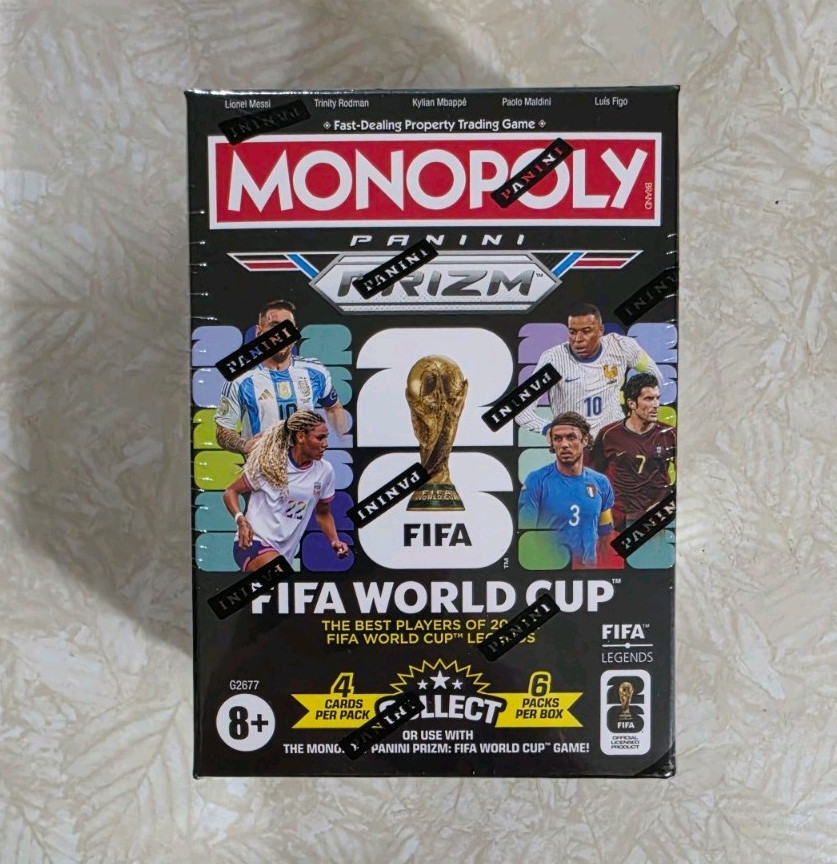 Panini Monopoly Prizm FIFA World Cup 2022 Sealed Trading Cards G2677