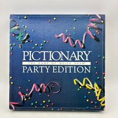 VINTAGE Pictionary Party Edition Game COMPLETE 1989 Classic Drawing Board Game