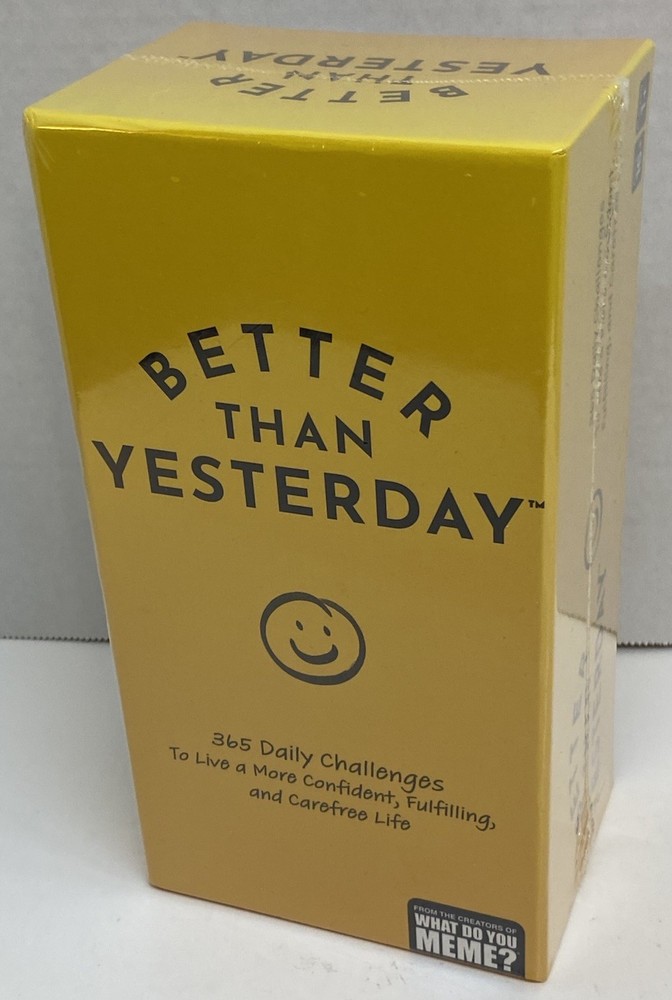 Better Than Yesterday 365 Daily Challenges Card Game For 1+ Players NEW/SEALED