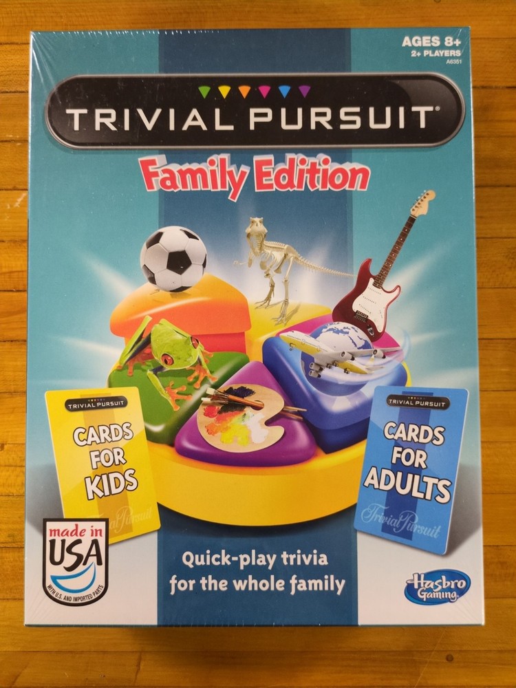 Hasbro Trivial Pursuit Family Edition Board Game 2013 NEW Factory Sealed