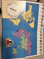 University Games Where in the World Is Carmen Sandiego? Spinner Map Game 1988