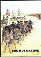 American Revolutionary War Birth of a Nation Board Game R Berg 1982 UNPUNCHED