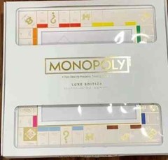 Monopoly Luxury LUXE White and Gold Limited Edition Hasbro SOLD OUT Excellent!!