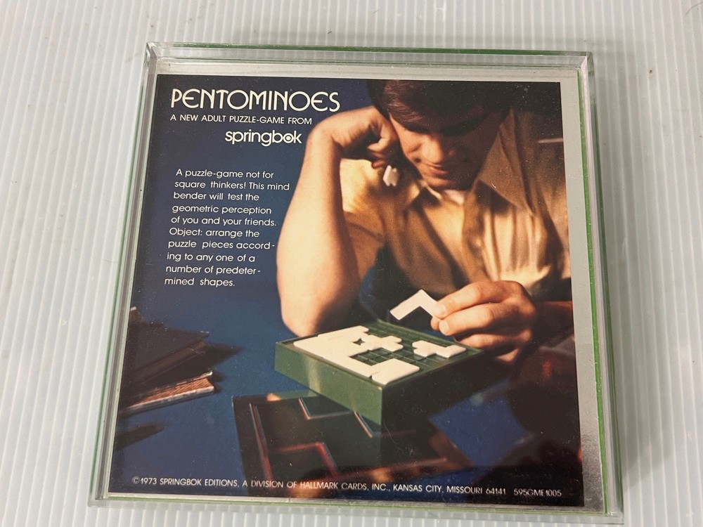 Vintage 1973 Springbok Pentominos Puzzle Complete Execellent