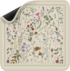 Mahjong Table Mat Premium Durable Game Mat with Unique Design Ethereal Blossom