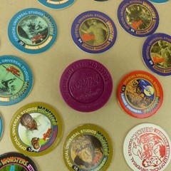 Plastic Pog Slammer Mummy Monster Slammer with 20 Pogs 1994 Slammer Whammers!