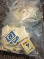 Vintage 1993 Uno Rummy Up Mattel Family Game 90’s Tiles Complete EUC