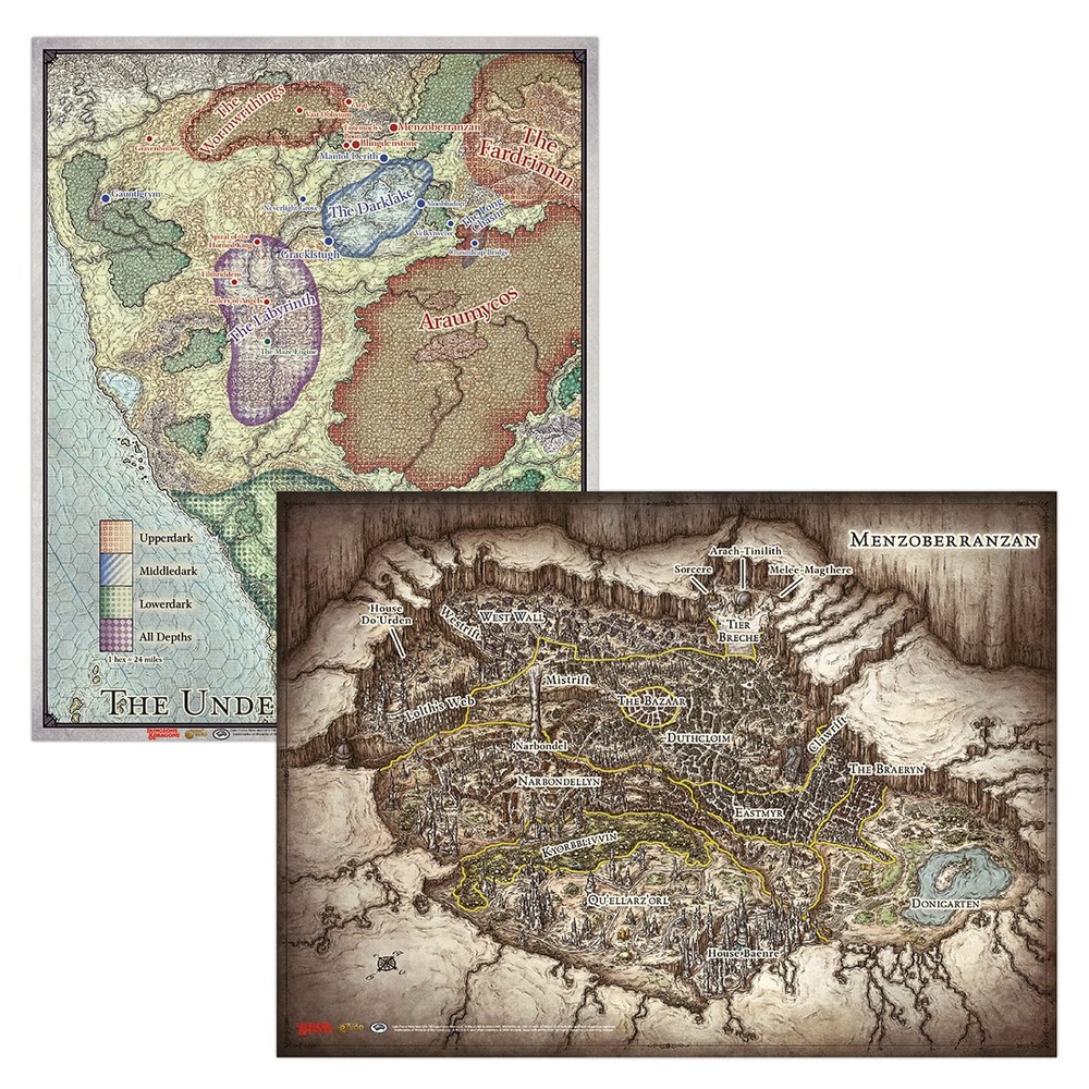 Battlefront Miniatures Dungeons & Dragons Out of The Abyss Map Set- Maps of T…