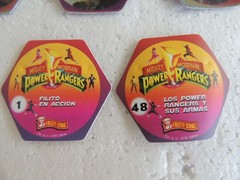 POWER RANGERS POGS TAZOS RARE CHILE COMPLETE SET OF 48 LENTICULAR VINTAGE 90’S