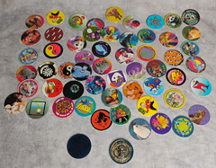 Over 50 Vintage Pogs and 2 Slammers