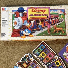 Vintage 1986 Disney All Aboard Game Milton Bradley 100% Complete