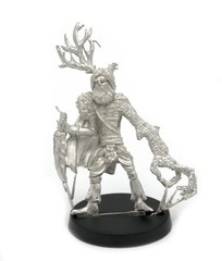 Stonehaven Elf Druid Miniature Figure (for 28mm Scale Table Top War Silver