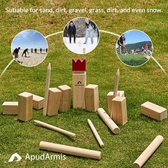 Kubb Yard Game Set with Carrying Bag – Outdoor Lawn Family Game for Teen & Adult