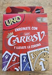 Mattel Uno Carlos V Nestle Card Game Special Edition – NEW