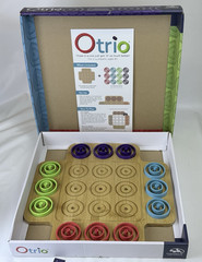 Otrio Deluxe Strategy Game By Marbles Brain Workshop Wooden Board 8+ Years