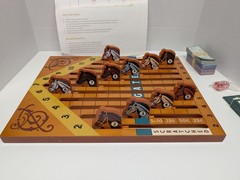 Derby Day Horse Racing Brybelly Betting Board Game Wooden Race New Open Box RARE