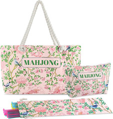 American Mahjong Empty Bags Set for Tiles & Racks – 24x13x4.7 Inches