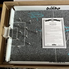 Binho Table Soccer Finger Flicking Game Black Turf Field Version New