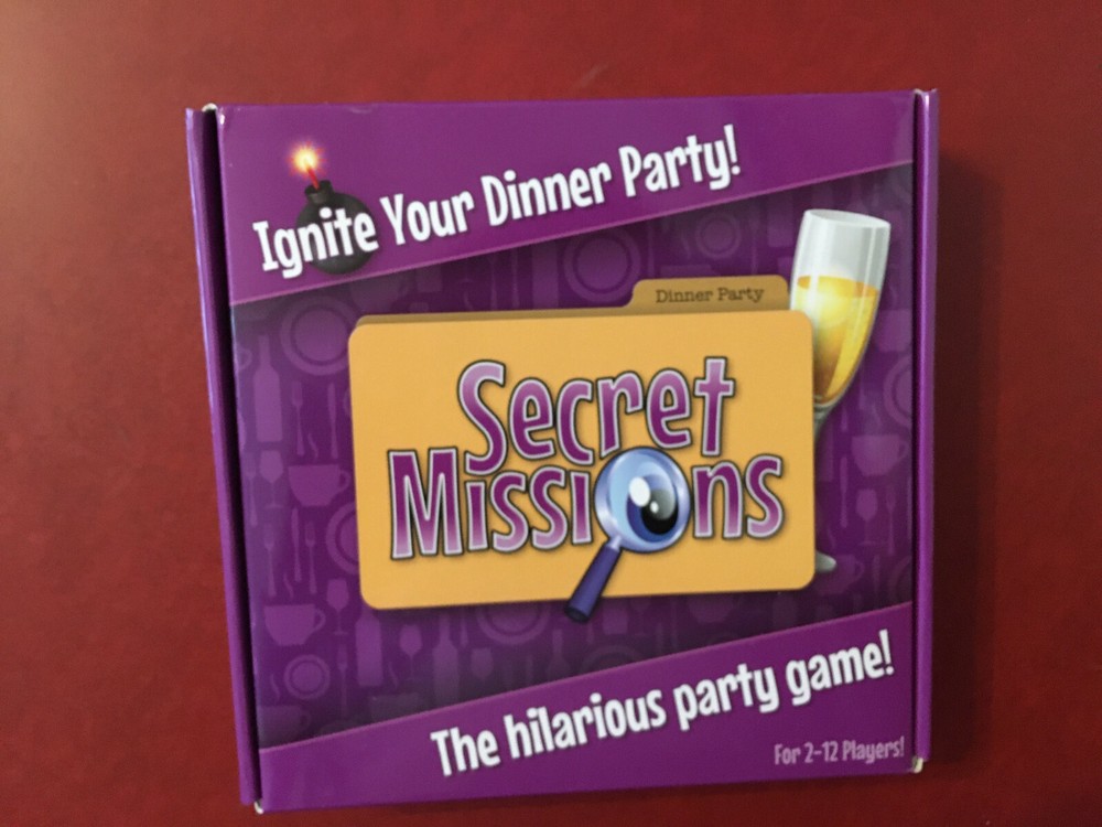 Secret Missions Ignite Your Dinner Party game never opened