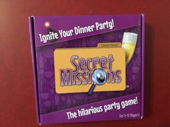 Secret Missions Ignite Your Dinner Party game never opened