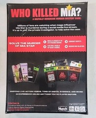 Who Killed Mia A Digitally Immersive Murder Mystery Adult Crime Board Game clue